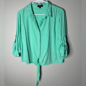 Mint Green Button Down Shirt